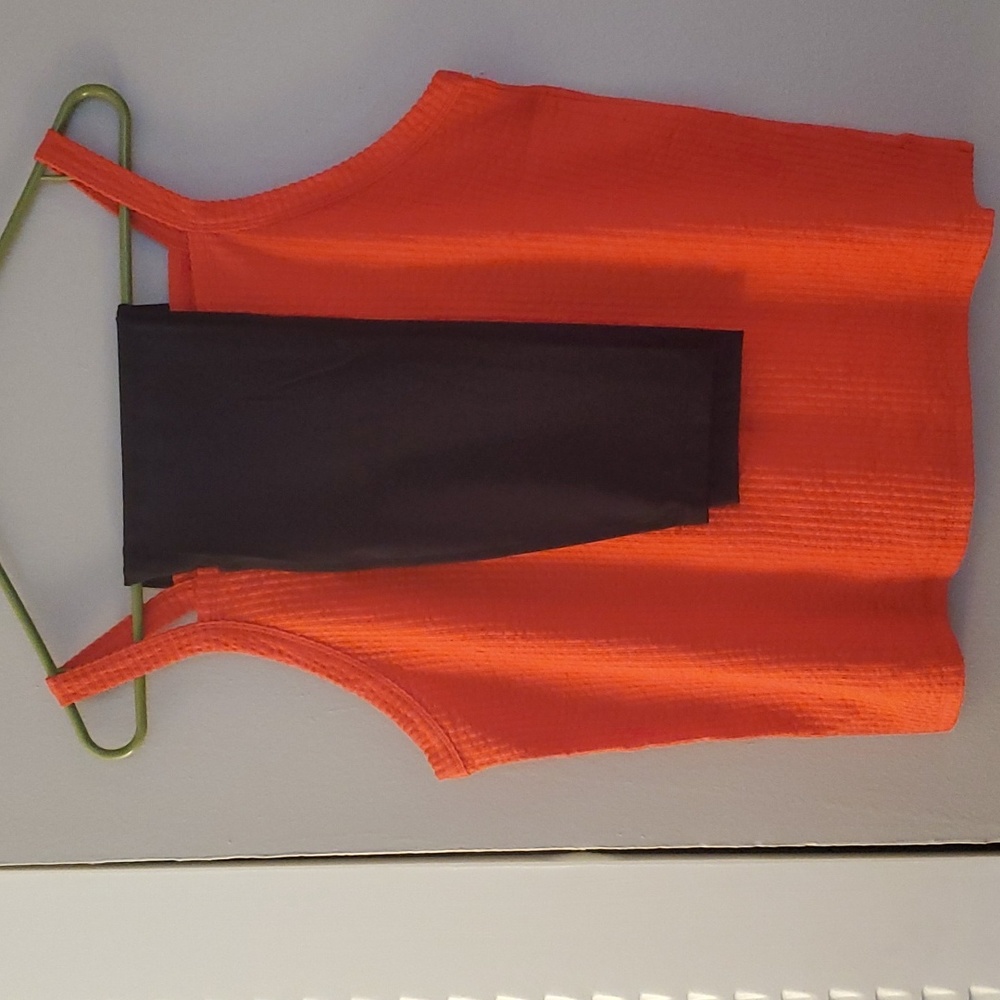 Two piece set ,tank top and Active tight. Tank is by Time & Tru.